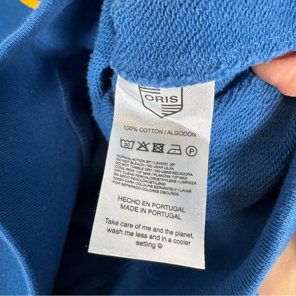 Oris watches blue crewneck sweatshirt size small - Picture 5 of 6